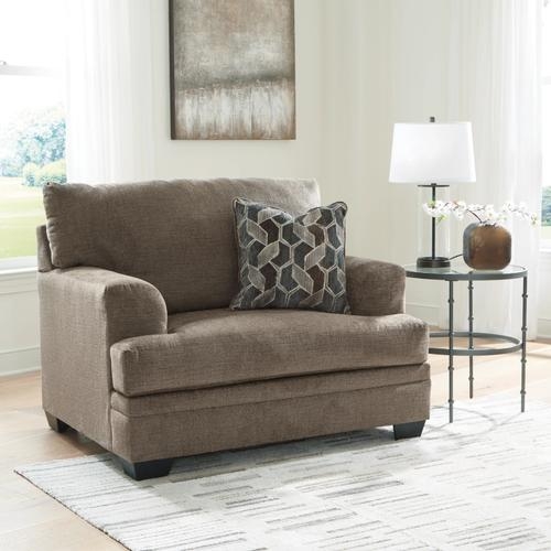 Oversized Chair Taupe Chair And A Half track arm chair and a half