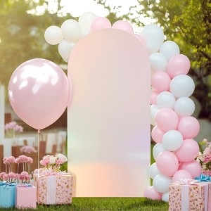 Party Backdrop Peach Gradient Pink Gradient Arch Cover
