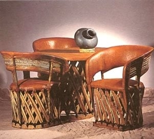 Patio Dining Set: Southwestern Barrel Back Furniture