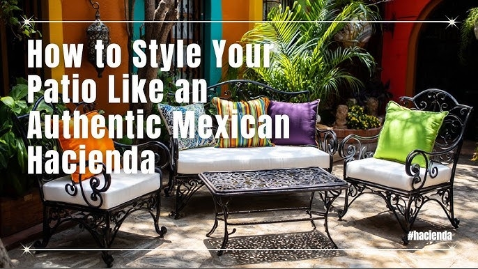 Patio Furniture Set: Hacienda Patio Furniture Set Scrollwork