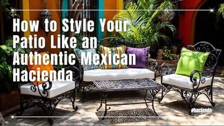 Patio Furniture Set: Hacienda Patio Furniture Set Scrollwork