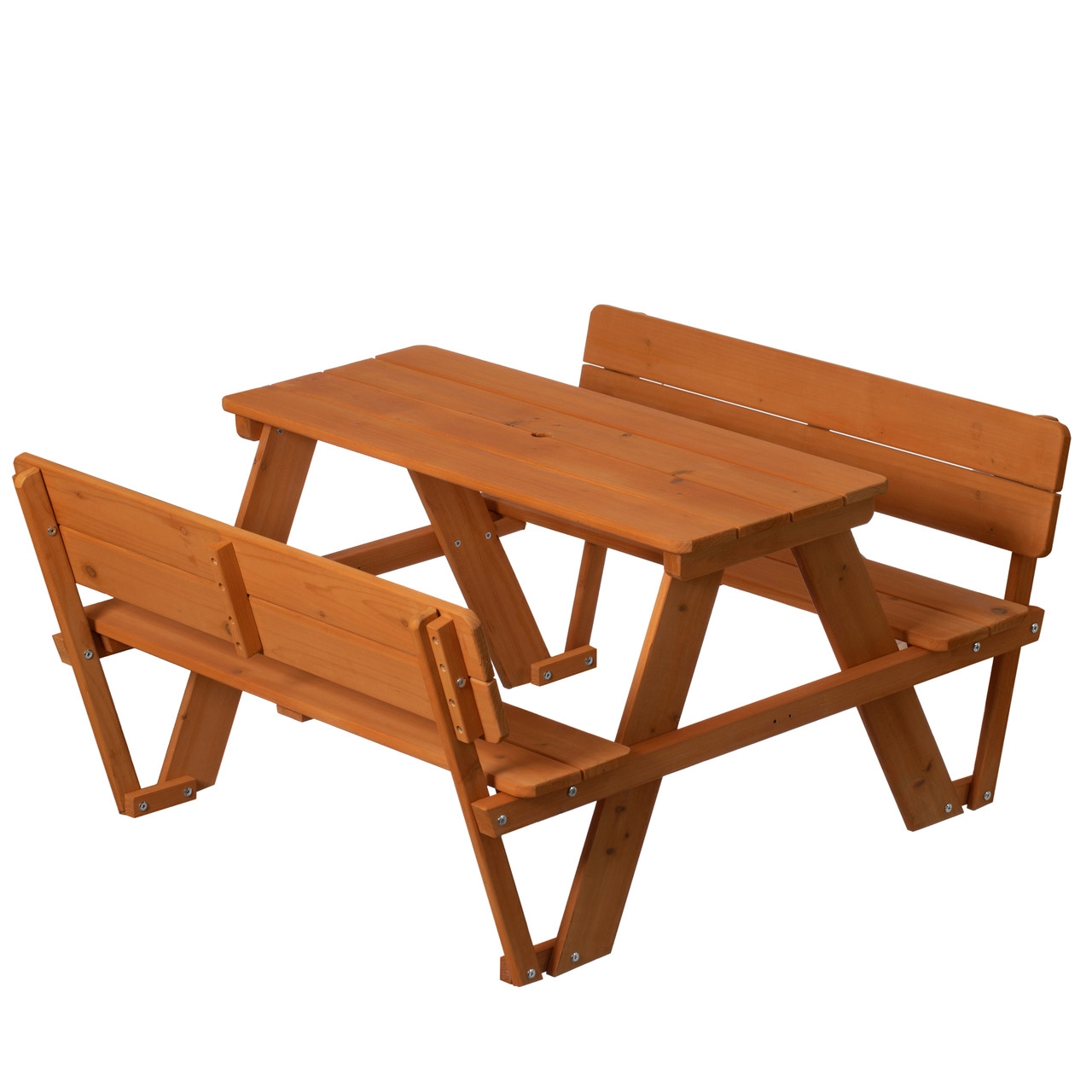 Picnic Table High Backrests Children Patio Craft Set