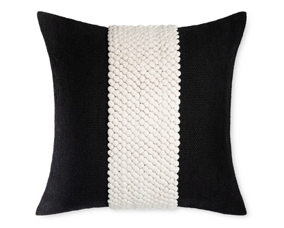 Pillow Cover: Knotted Center Band Chunky Knit Accent Pillow