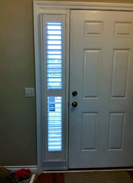 Plantation Shutters Louvered Design White On White Foyer