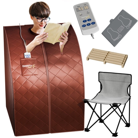 Portable Home Sauna: Diamond Quilted Folding Spa Design
