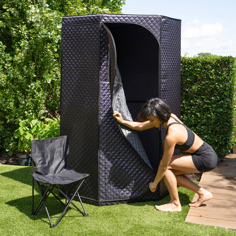 Portable Sauna: Hexagonal Shape Diamond Quilt Thermal Pod