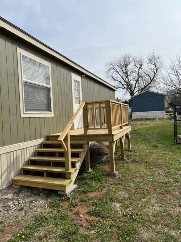 Prefab Porch Open Riser Stairs Mobile Home Porch Stairs