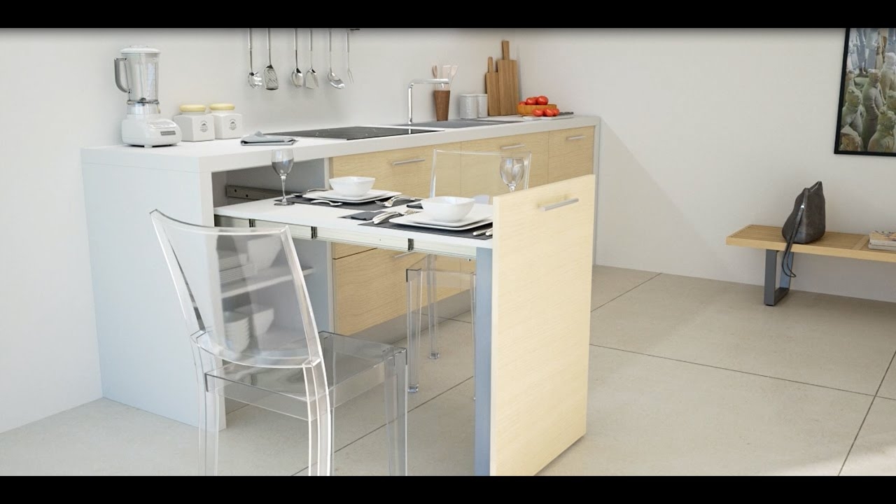 Pull Out Table Clear Acrylic Seating Dining Solution