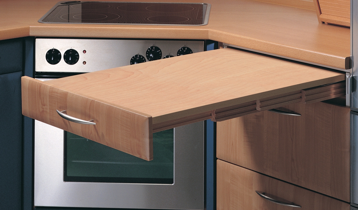 Pull Out Table Space Saving Extension Breakfast Bar
