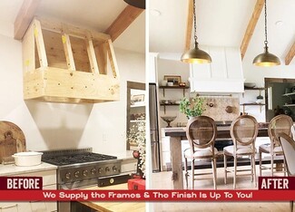 Range Hood Customizable Wood Frame DIY Range Hood Kit