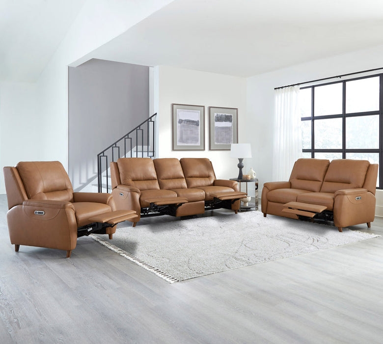 Reclining Sofa Set with Power Recline and Padded Arms