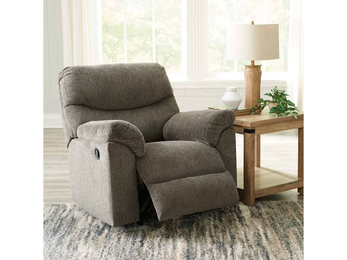 Rocker Recliner Manual Recliner Latch Heathered Grey