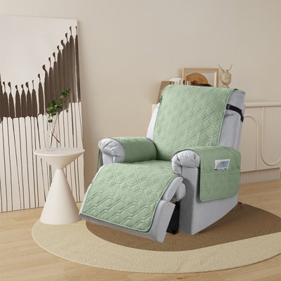 Rocker Recliner Sage Green Cover Quilted Protector