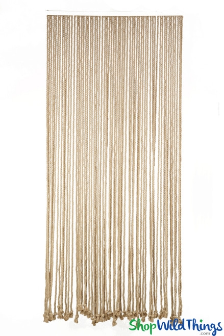 Rope Curtain Knotted Ends Dense Fiber Art Divider