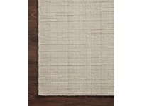 Runner Rug Stone Beige Grid Pattern Linear Texture Design