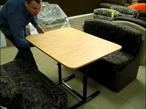 Rv Dinette Table: H-Style Base Adjustable Compact Dinette