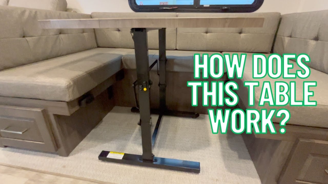 Rv Dinette Table: U-Shaped Seating Telescoping Camper Dinette