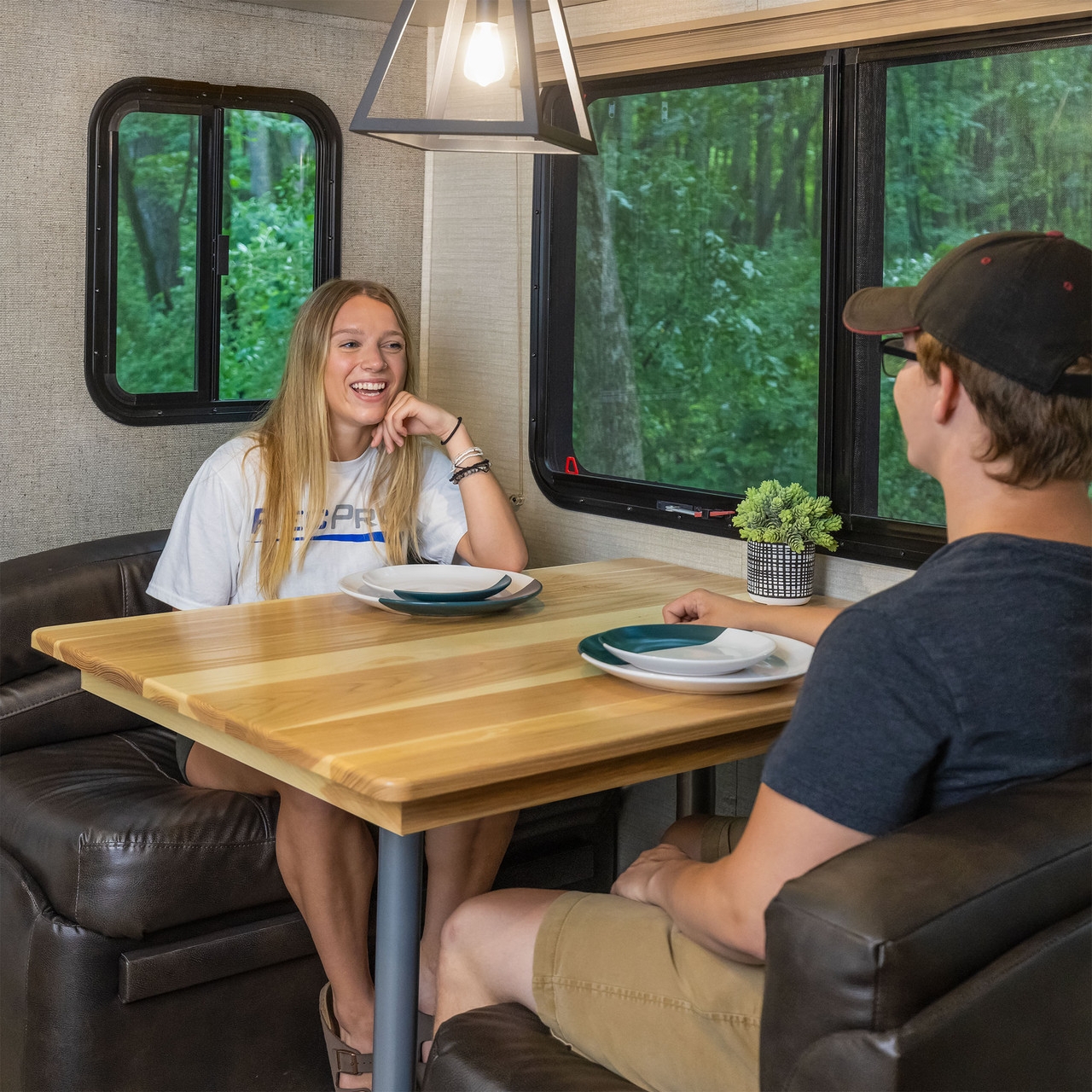 Rv Table: Ash Solid Wood Plank Design Ash Wood RV Table