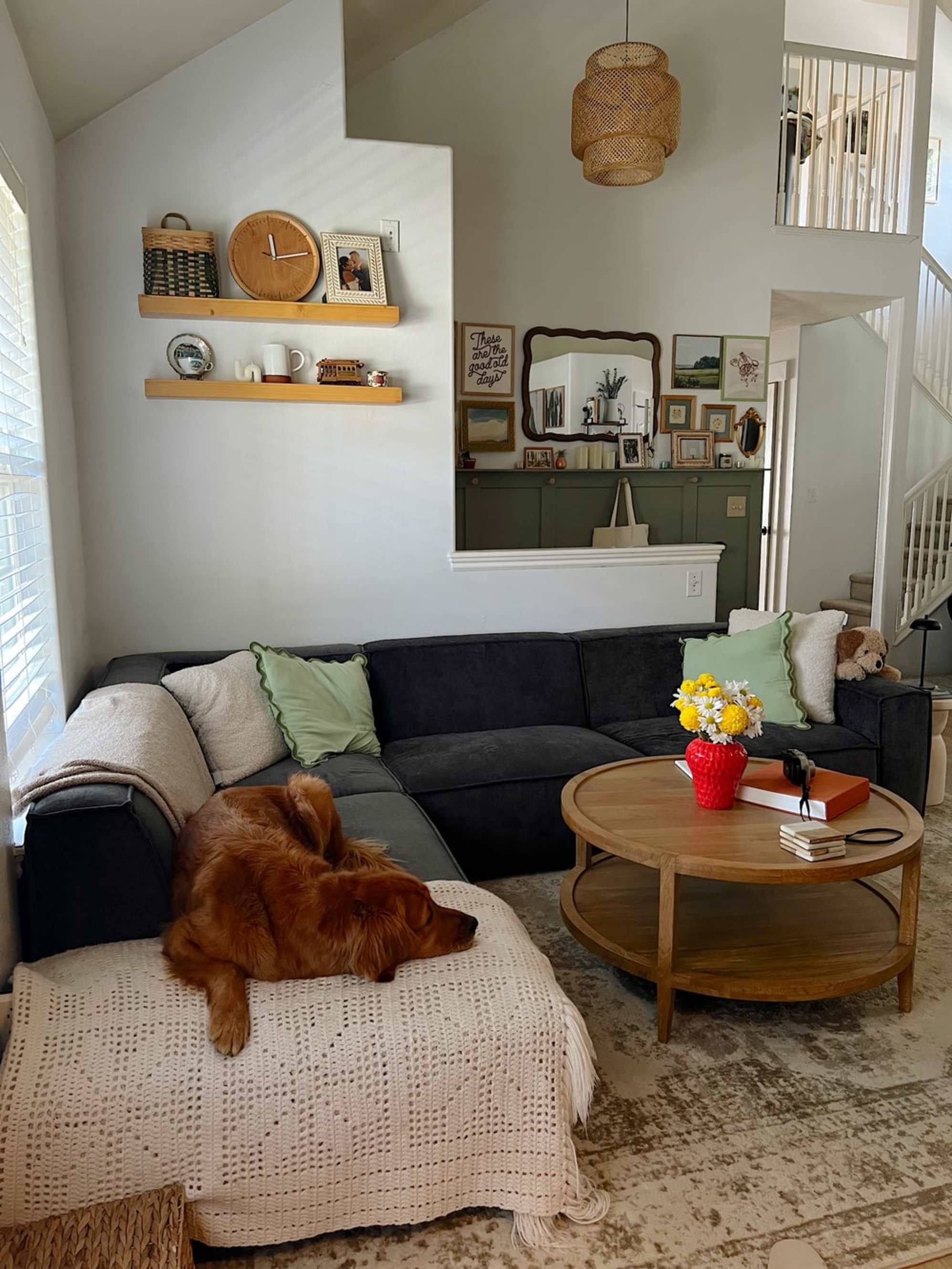Sectional Sofa Carbon Gray Extended Chaise Styling