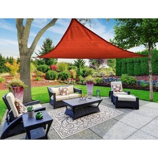 Shade Sail: Terracotta Red Canopy Red Garden Sunshade Styling