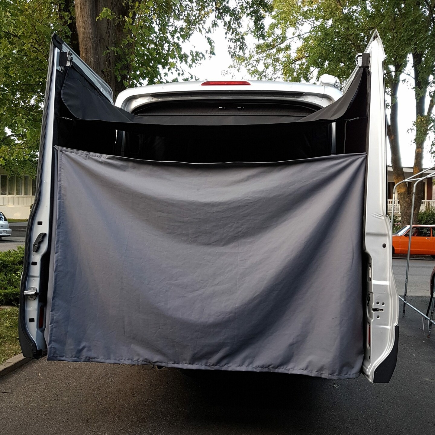 Shower Curtain Dual Panel Design Transit Van Privacy Screen