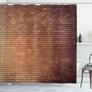 Shower Curtain Varied Masonry Shades Industrial Brick Shower Curtain