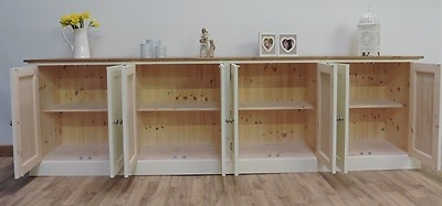Sideboard 9ft Painted Eight Door Pine Dresser