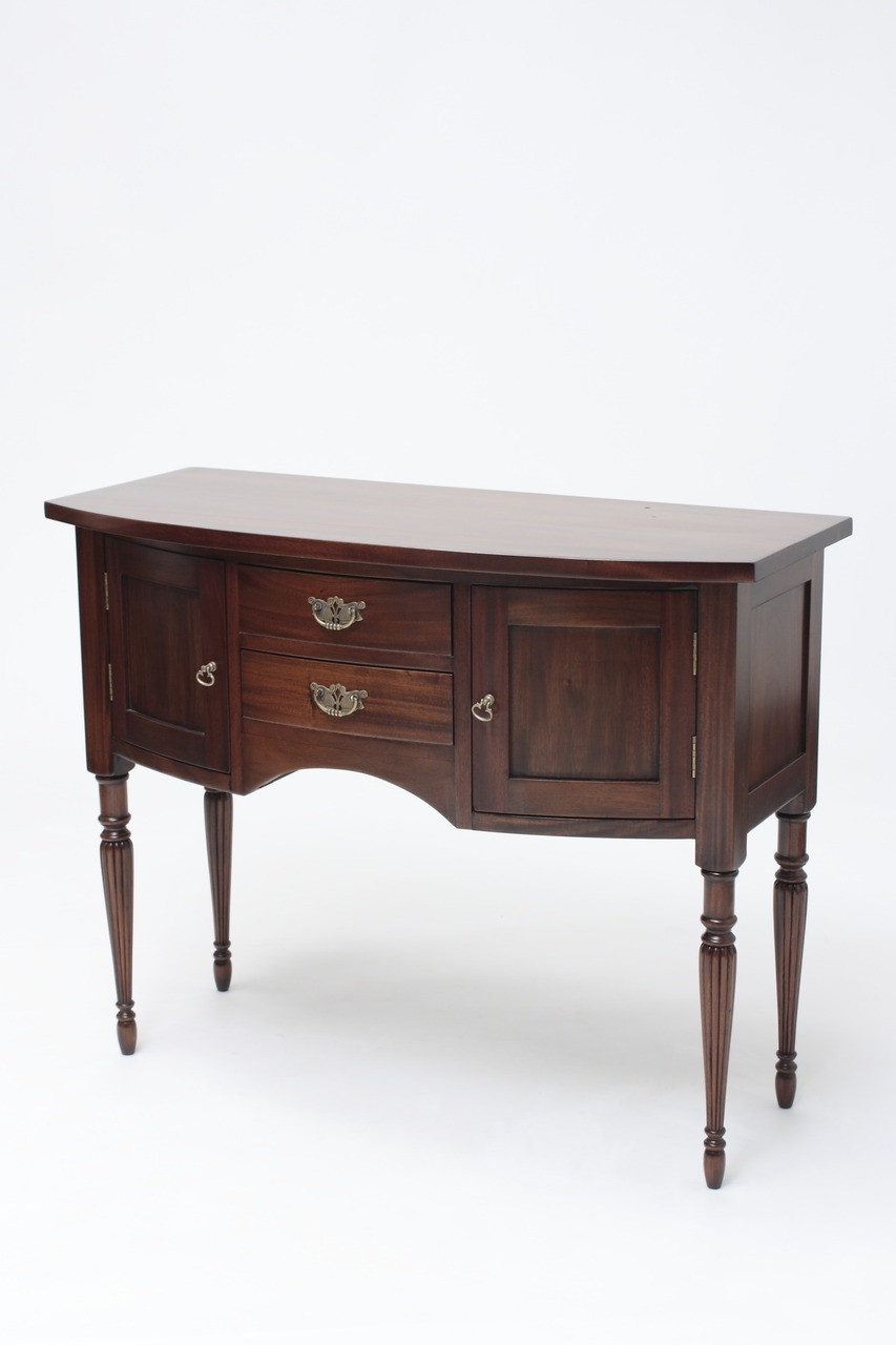 Sideboard Featuring Reeded Legs And Arched Bottom Apron