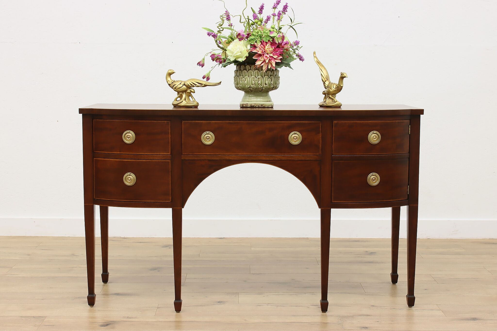 Sideboard With Hepplewhite Style Arched Apron And Feet