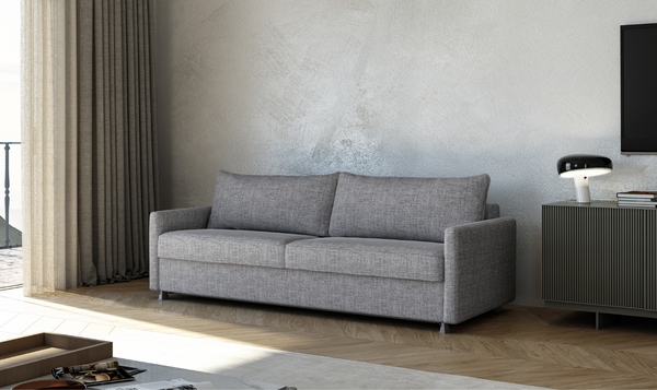 Sleeper Sofa Fluted Sideboard Heather Gray Wood.