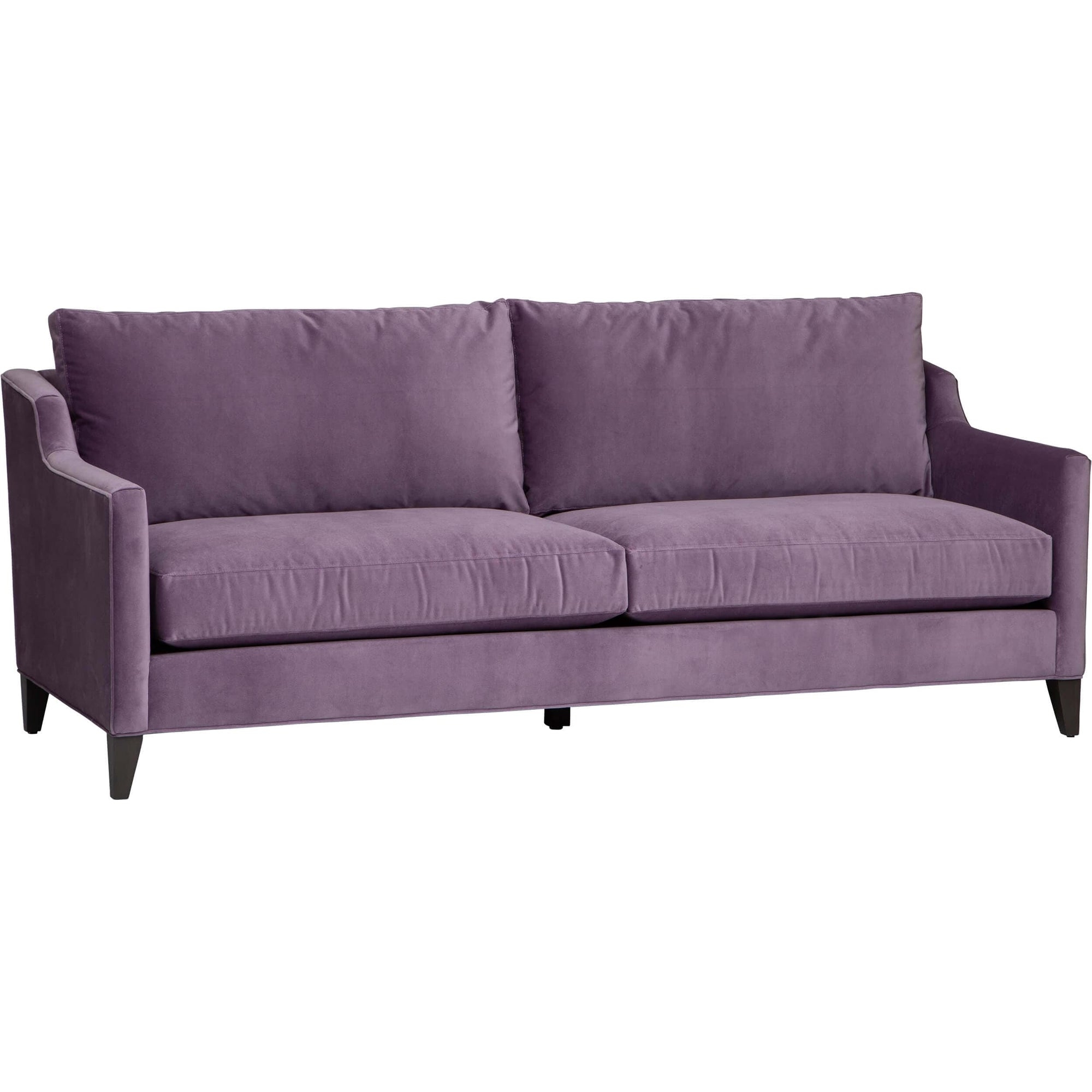 Sofa Amethyst Purple Sloped Arms Two Cushion Seat