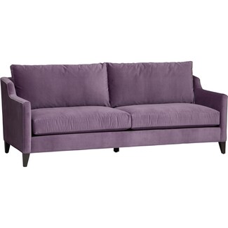 Sofa Amethyst Purple Sloped Arms Two Cushion Seat