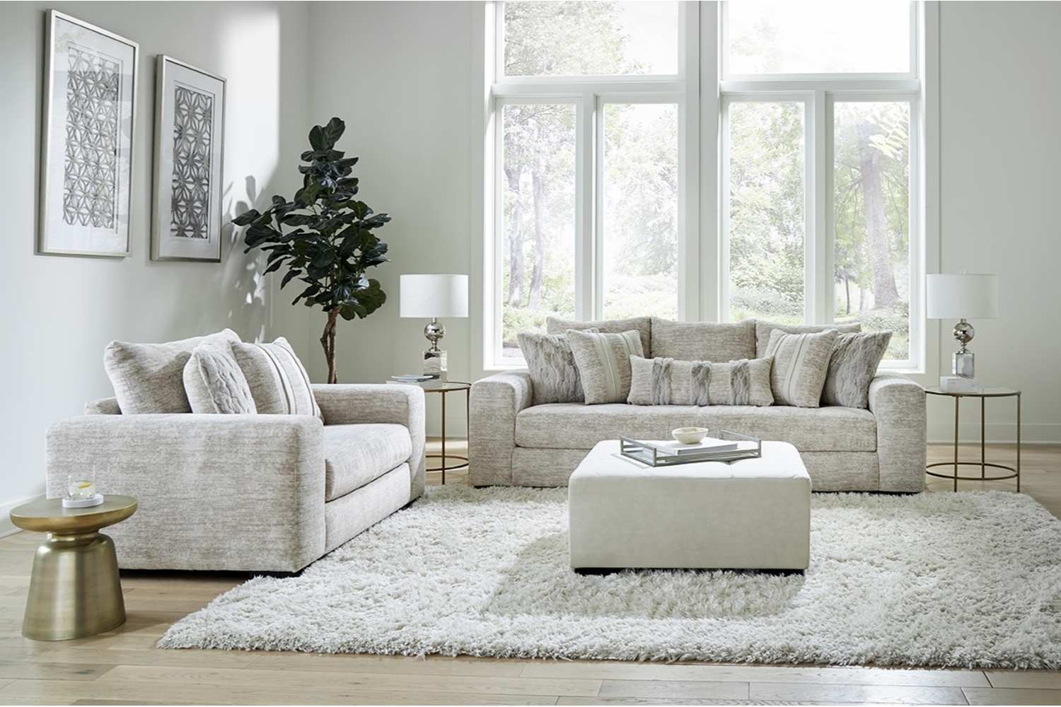 Sofa And Chair Set Parchment Fabric square cocktail ottoman decor