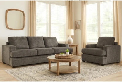 Sofa Chair Set Track Arm Design charcoal grey track arm sofa