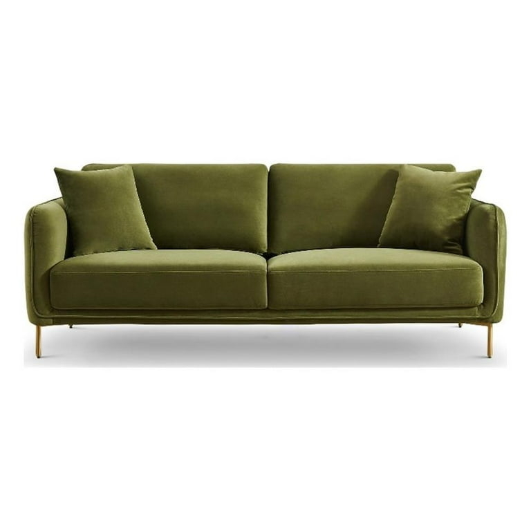 Sofa Mid Century Modern Gold Leg Earthy Seating