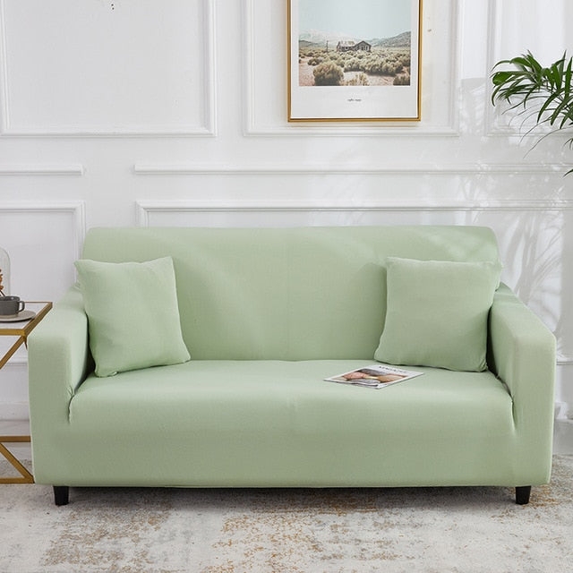Sofa Slipcover: Stretch Fit Protector with Matching Pillows