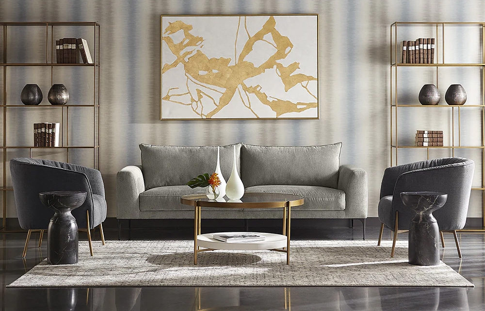 Contemporary Grey Couch
