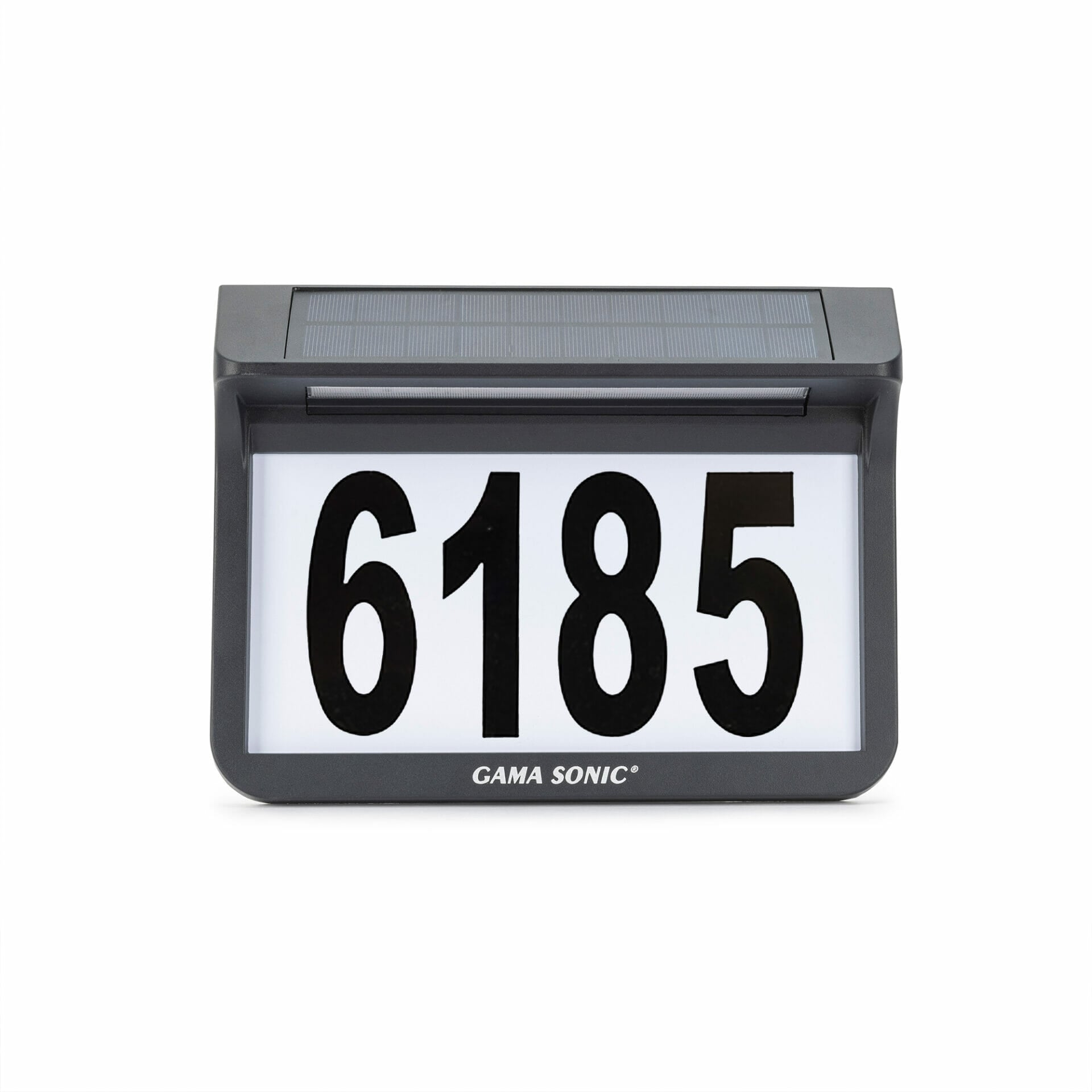 Solar Address Light: Top Down Lighting High Contrast Digits