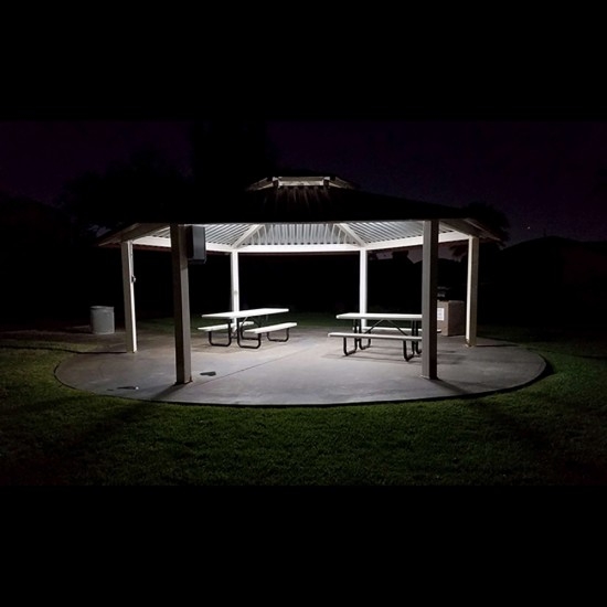 Solar Canopy Corrugated Reflector Shelter Lighting