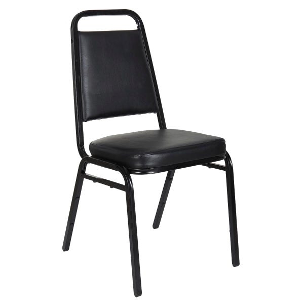 Stack Chair Memory Foam Cushion Integrated Handle