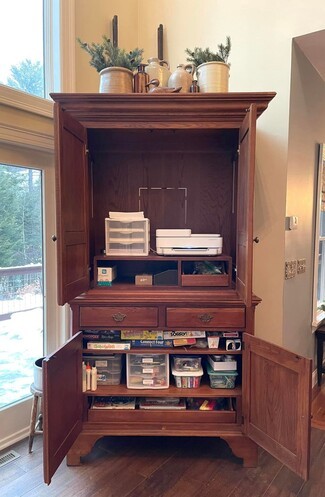 Storage Armoire Repurposed TV Cabinet Home Office