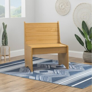Storage Bench featuring Flip Top Storage Honey Oak Wood
