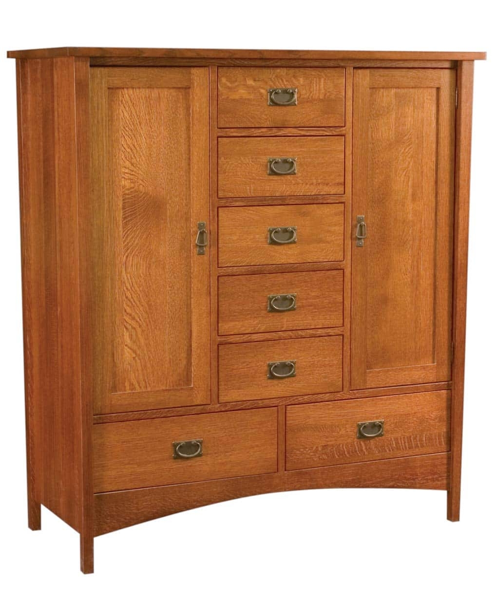 Storage Chest Mission Style Arched Apron Oak Units