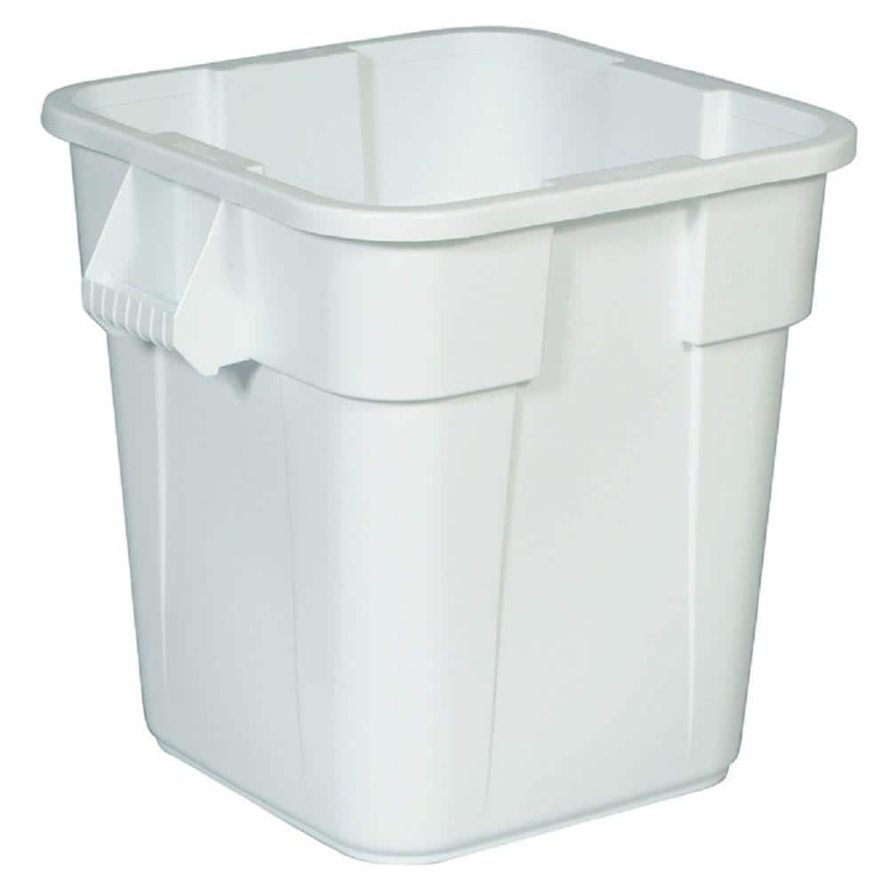 Storage Container: White Square Profile with Integrated Handles