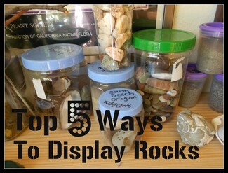 Storage Jars with Clear Plastic for Beach Stone Storage Jars