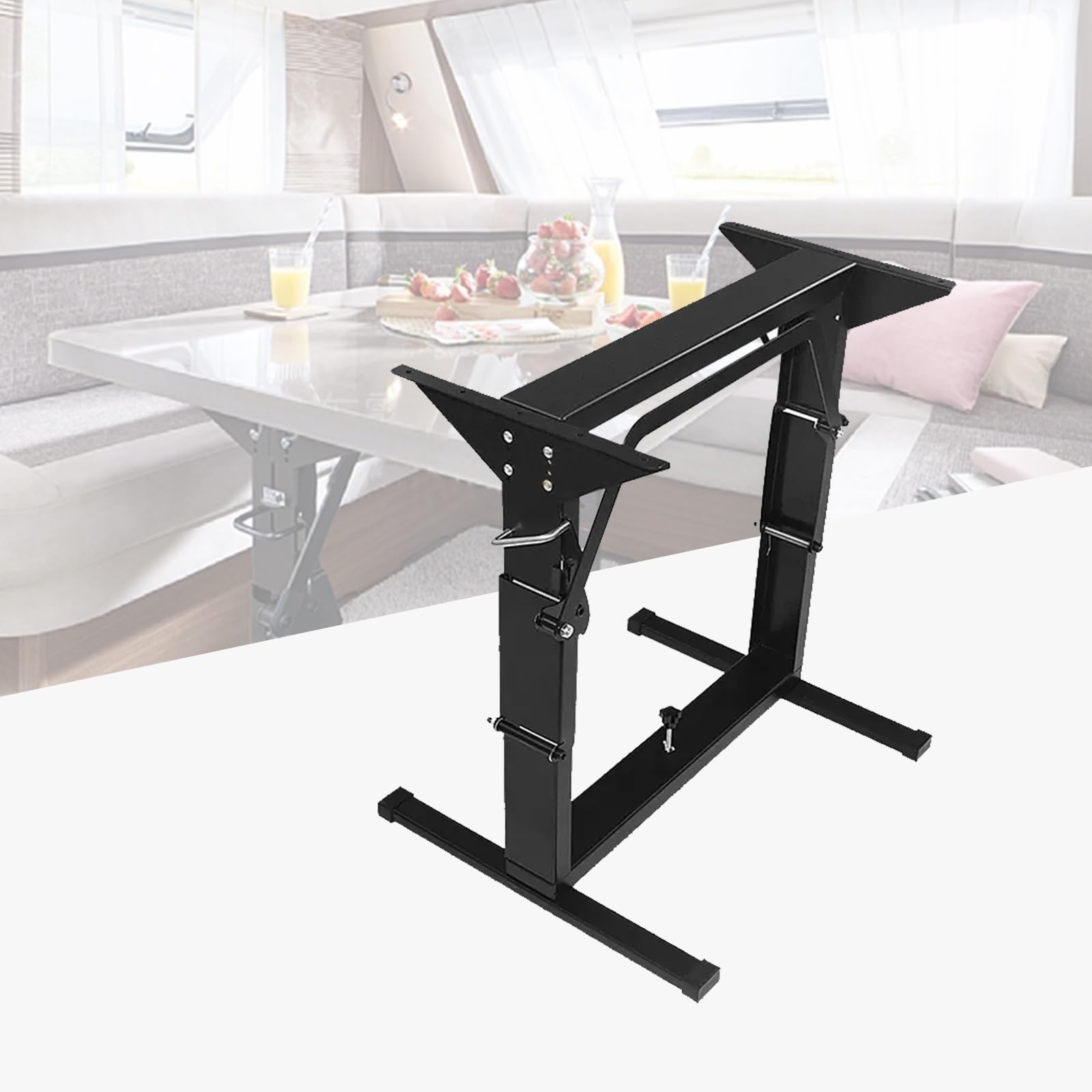 Table Base: Folding Design Adjustable RV Bed Base