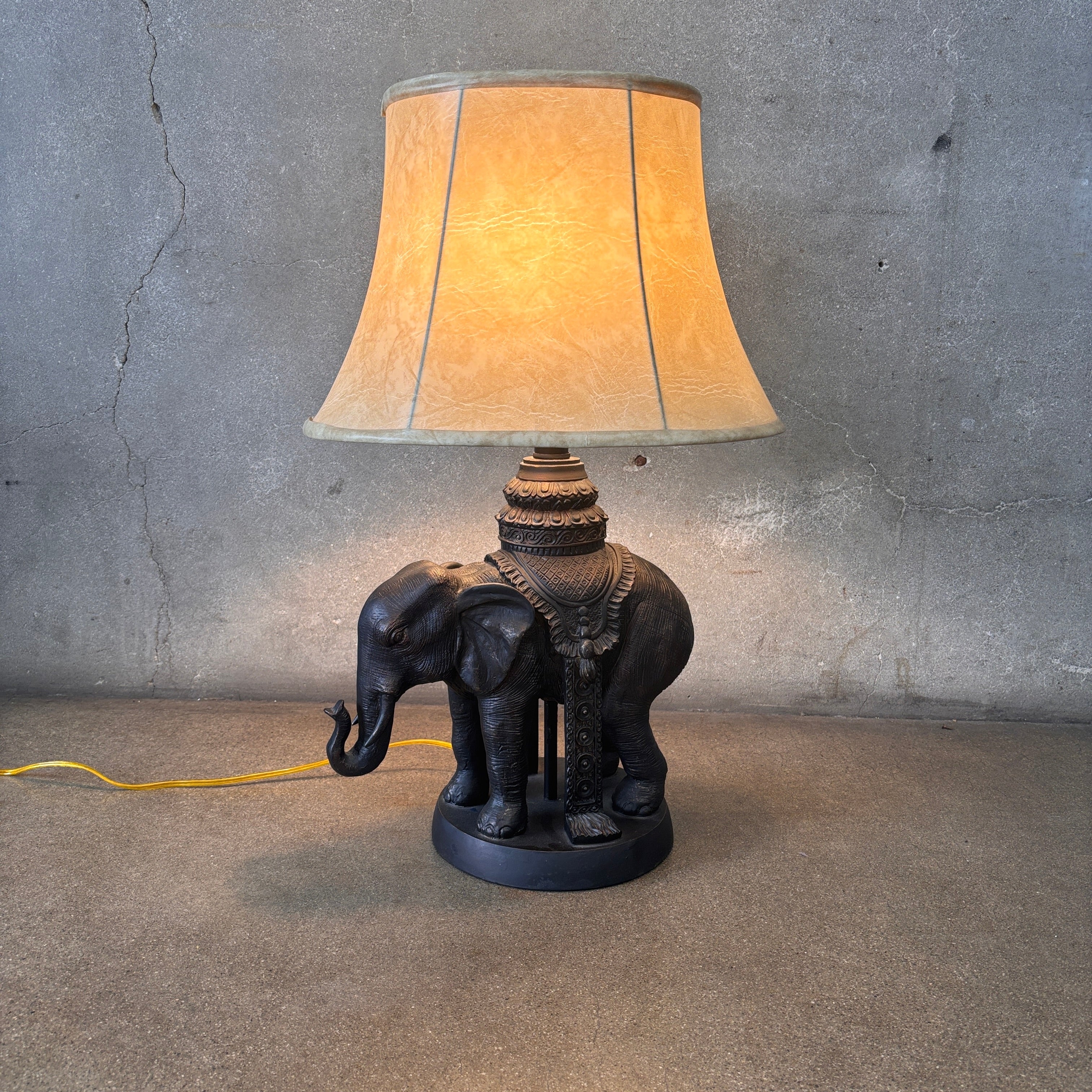 Table Lamp Decorative Saddle and Antique Finish Base