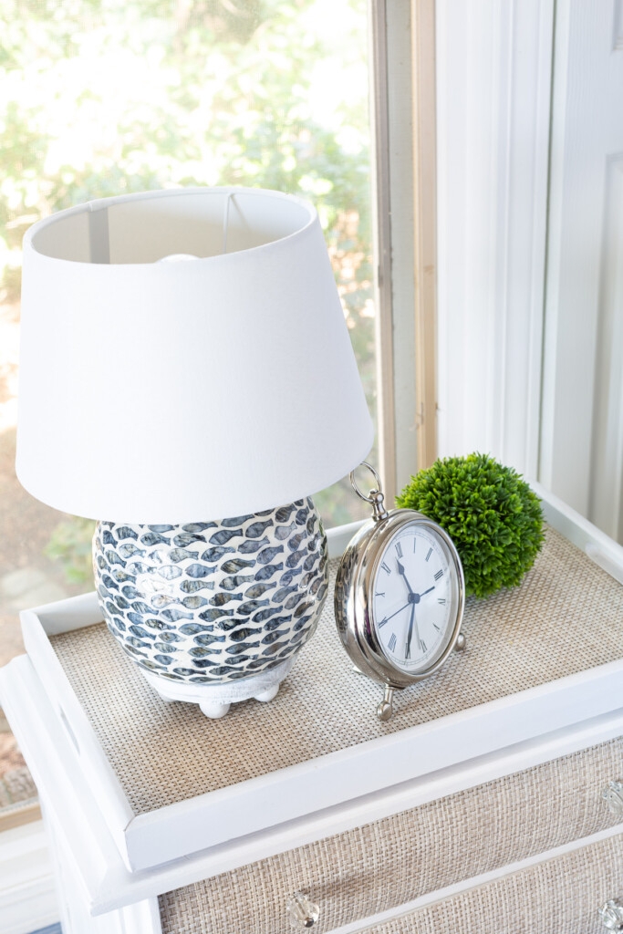 Table Lamp: Fish Pattern Base Small Lamp Riser Ideas