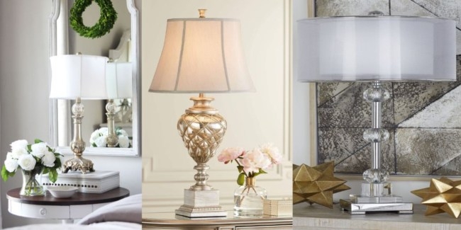 Table Lamp: Lattice Texture Elegant Lamp Pedestal Risers