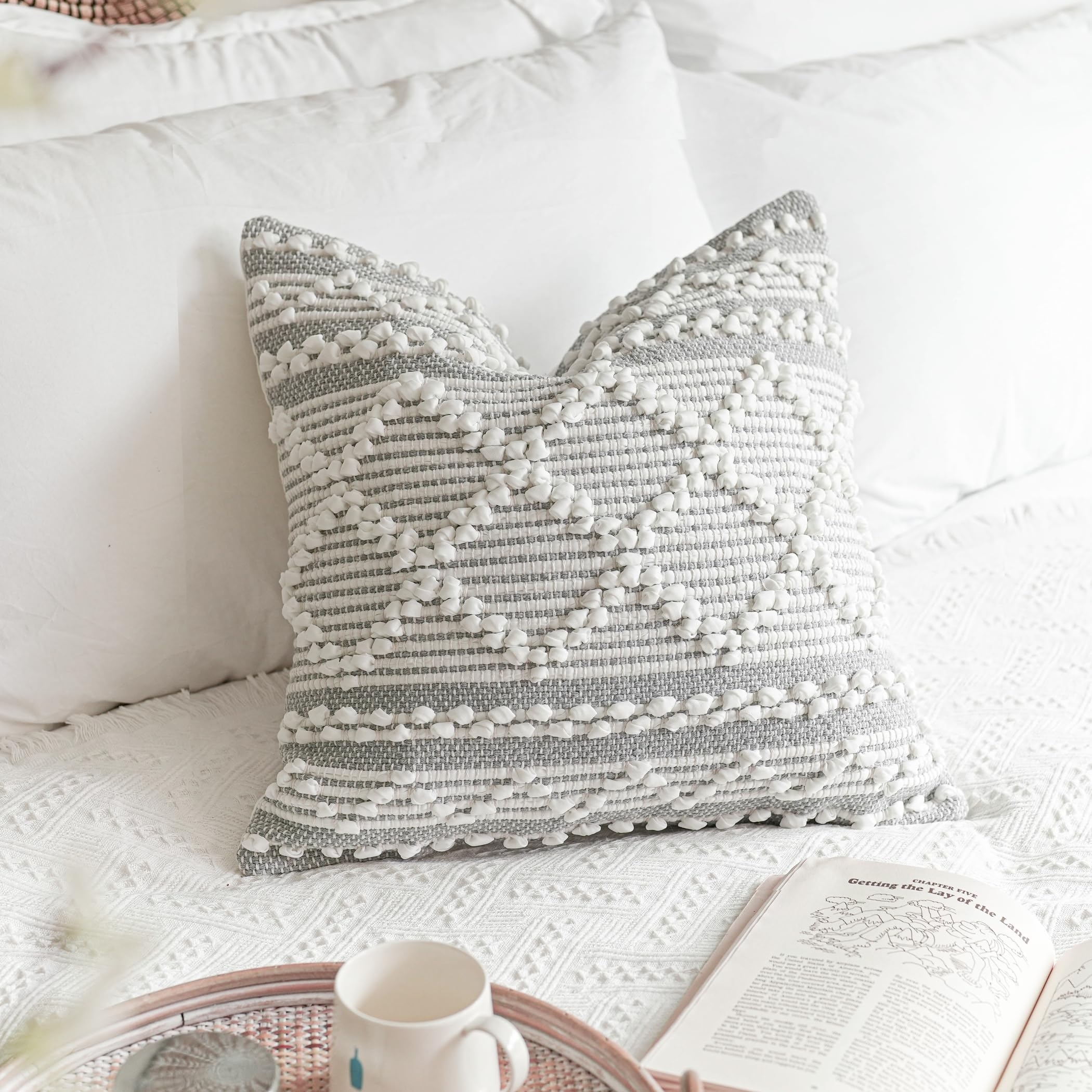 Gray And White Throw Pillows